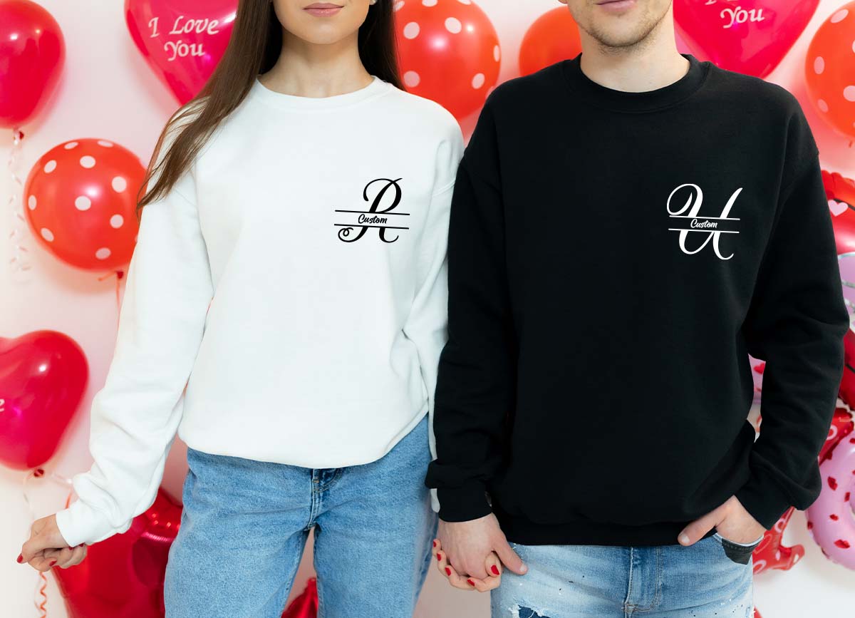 Custom Alphabet Shirt, Custom Lettering T-Shirt, First Letter Of The Name Gift