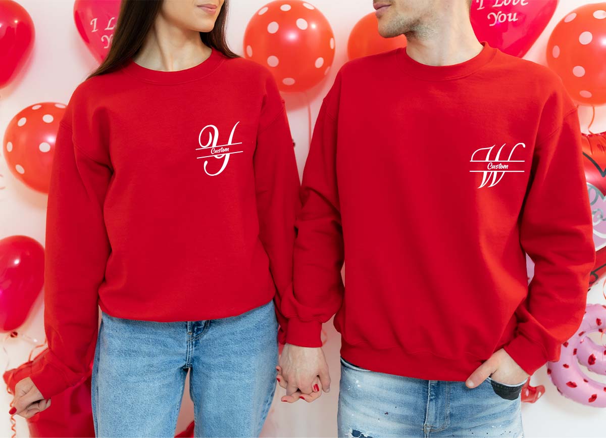 Custom Alphabet Shirt, Custom Lettering T-Shirt, First Letter Of The Name Gift