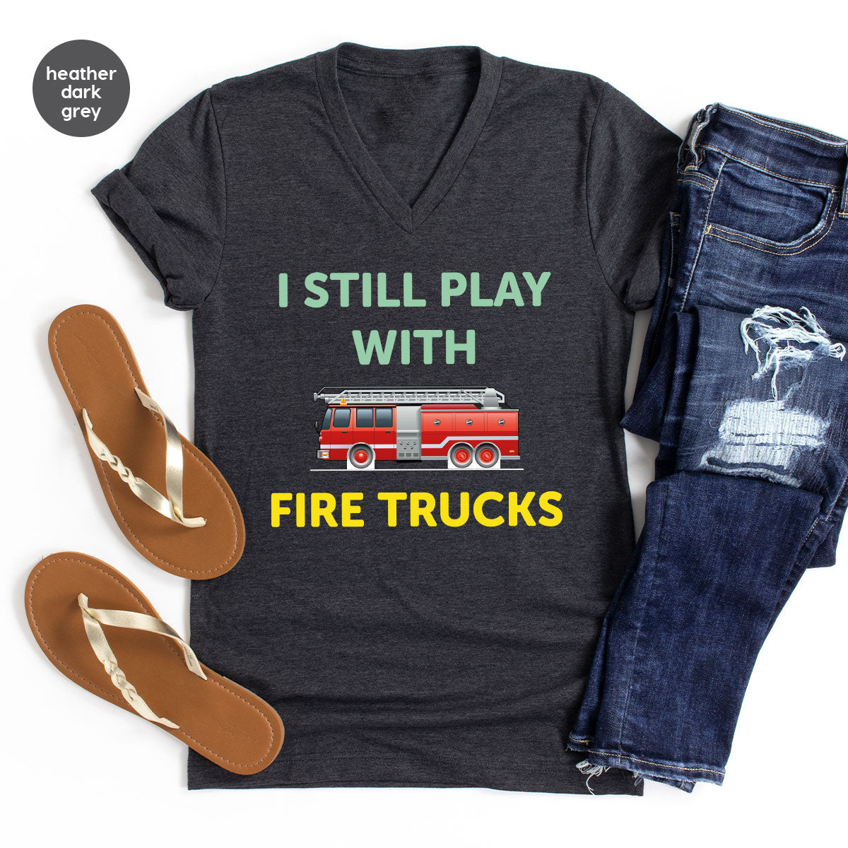 Fire Truck Shirt, Funny Fire Fighter T-Shirt, Fireman Tee