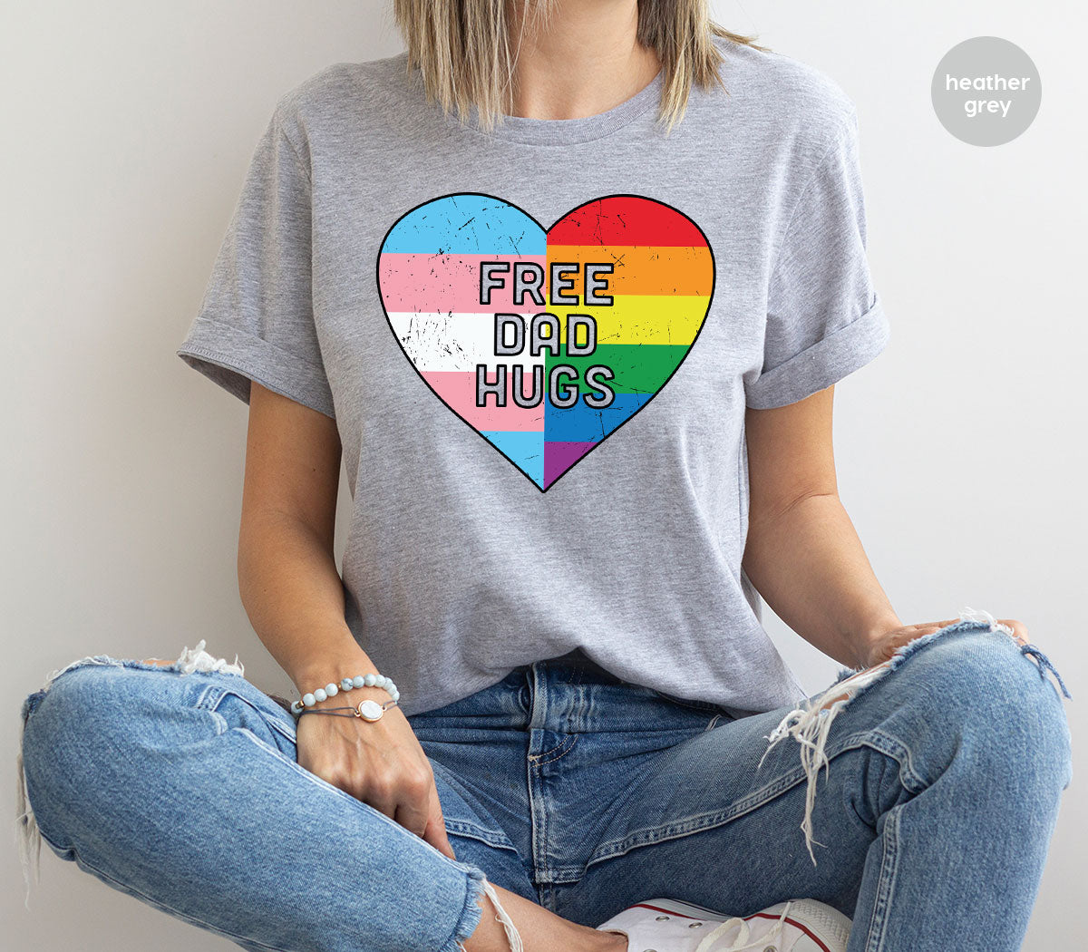 Free Dad Hugs Shirt, LGBT Shirt, LGBT Pride T-Shirt