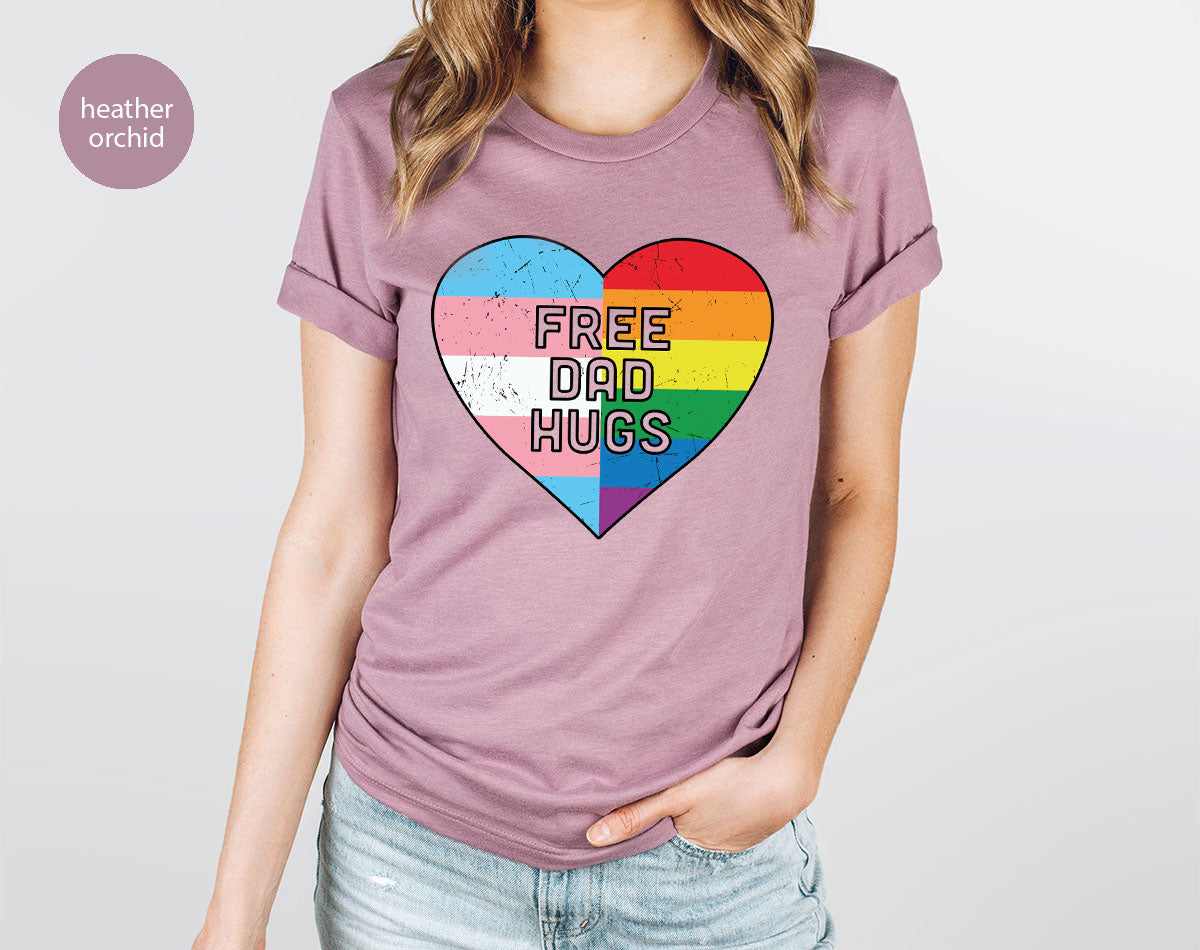 Free Dad Hugs Shirt, LGBT Shirt, LGBT Pride T-Shirt