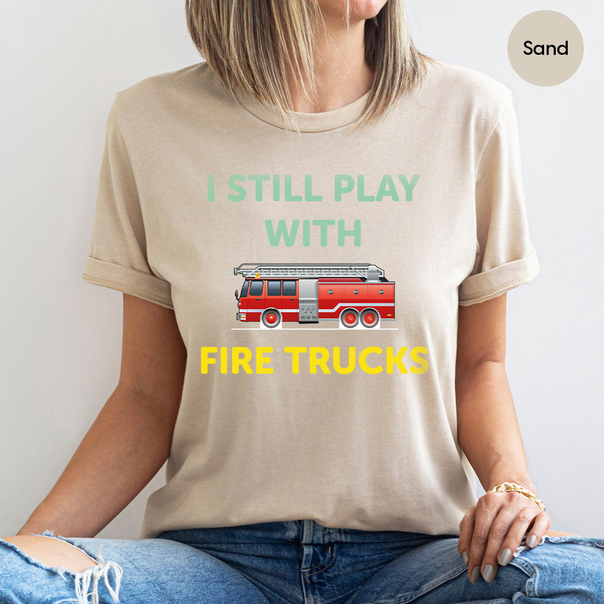 Fire Truck Shirt, Funny Fire Fighter T-Shirt, Fireman Tee