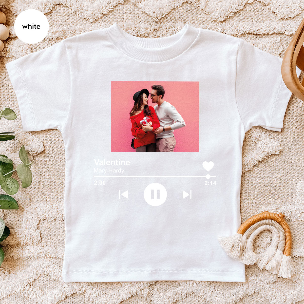 Custom Photo Valentine's Day Shirt, Personalized Valentine's Day Gift, Custom Photo Lover's Day Shirt