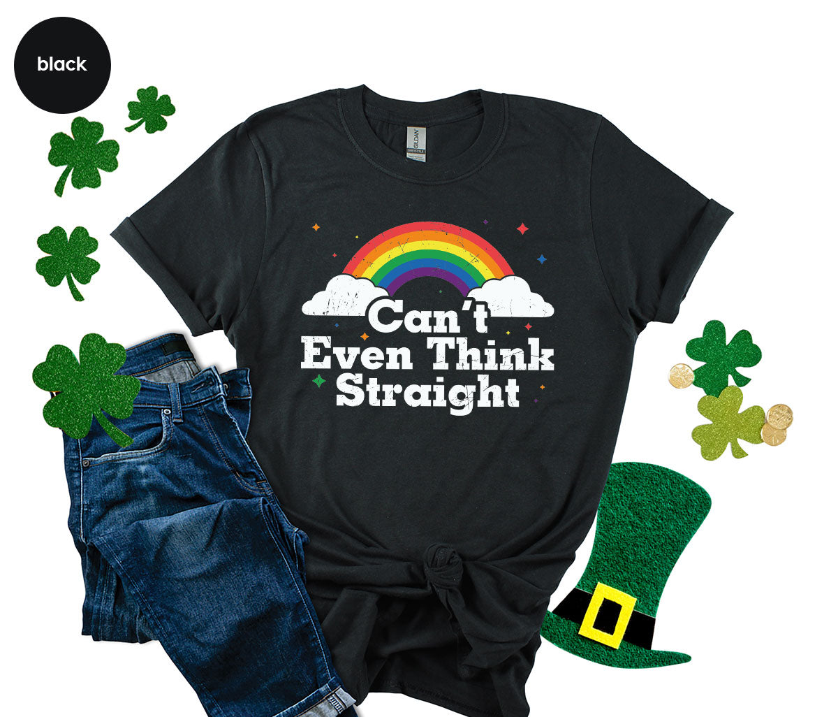 Can I Even Think Straight Shirt, Rainbow T-Shirt, LGBT T-Shirt