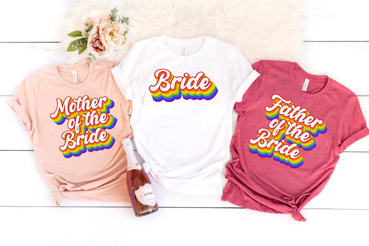Bride T-Shirt, Bride Squad Shirt, Father Of Bride Shirt, Mother Of Bride Shirt