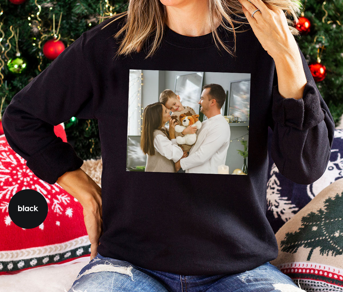 Custom Family T-Shirt, Customizable Photo Shirt, Baby Photo Tee, Family Custom Photo T-Shirt