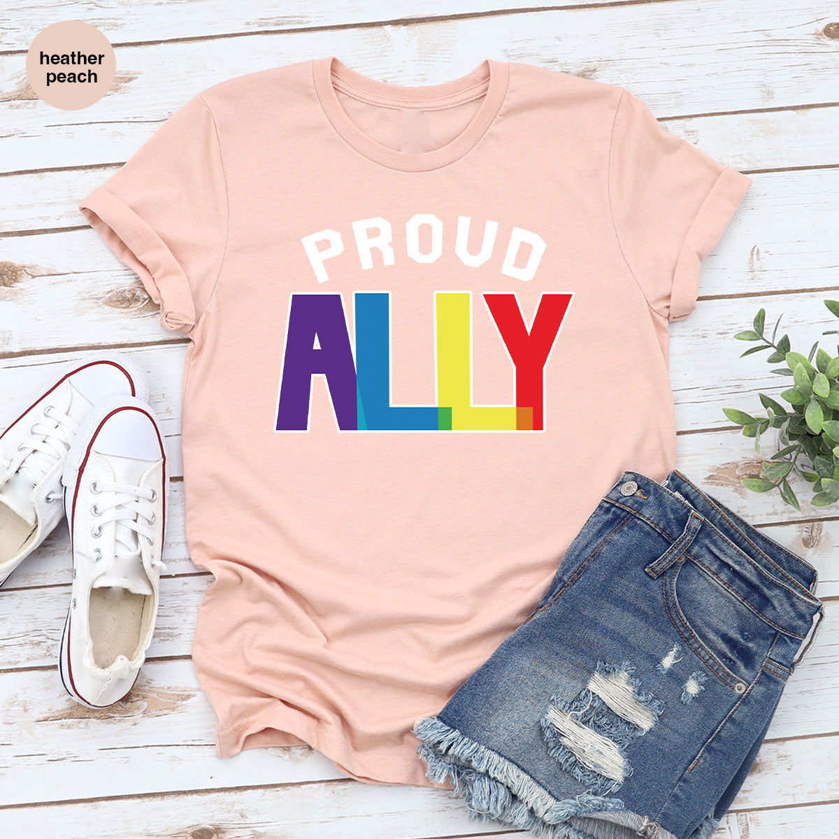 Proud Ally Shirt, LGBT Ally T-Shirt, LGBT Proud Tee