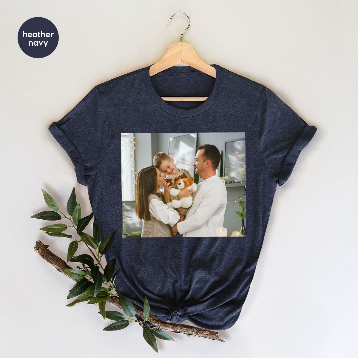 Custom Family T-Shirt, Customizable Photo Shirt, Baby Photo Tee, Family Custom Photo T-Shirt