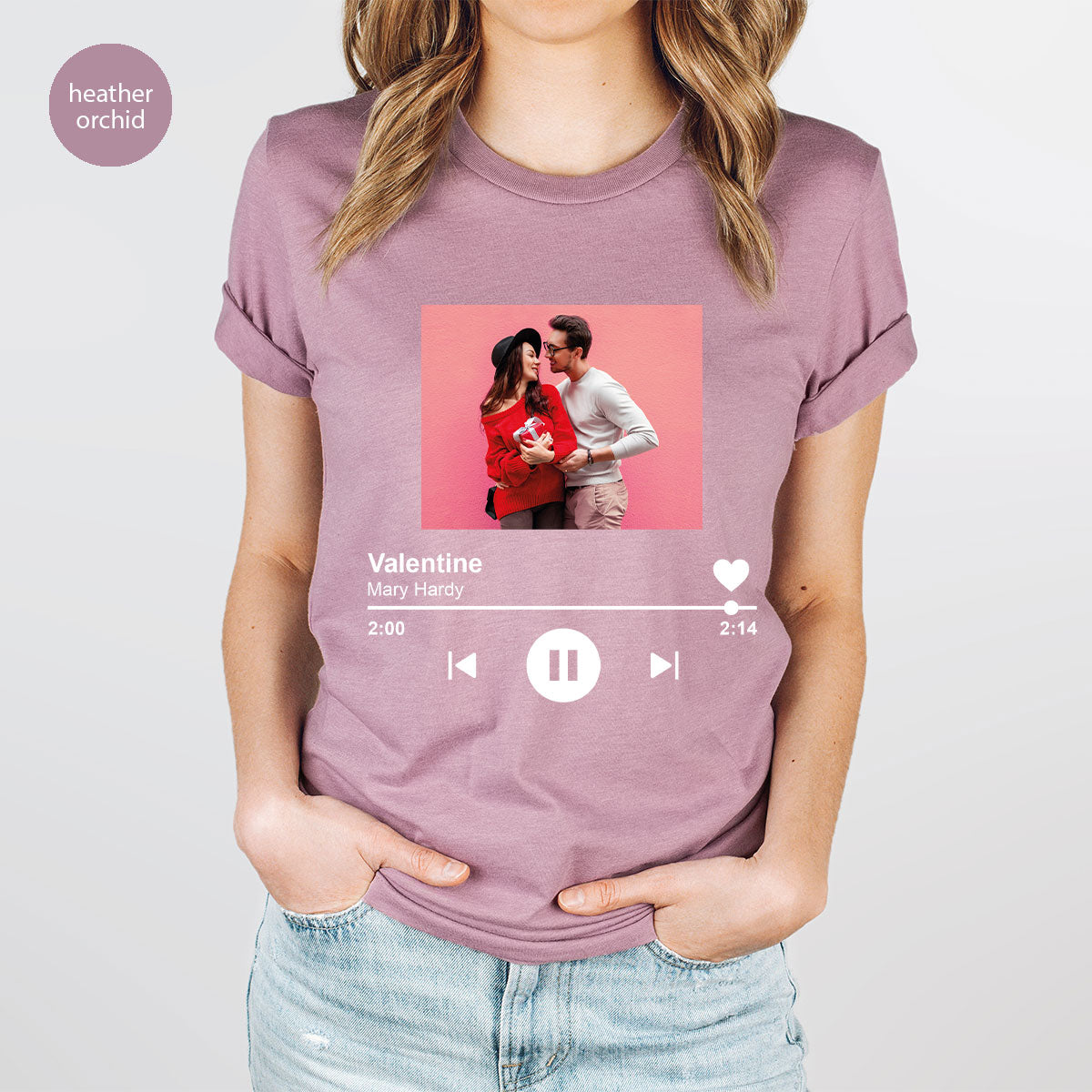 Custom Photo Valentine's Day Shirt, Personalized Valentine's Day Gift, Custom Photo Lover's Day Shirt