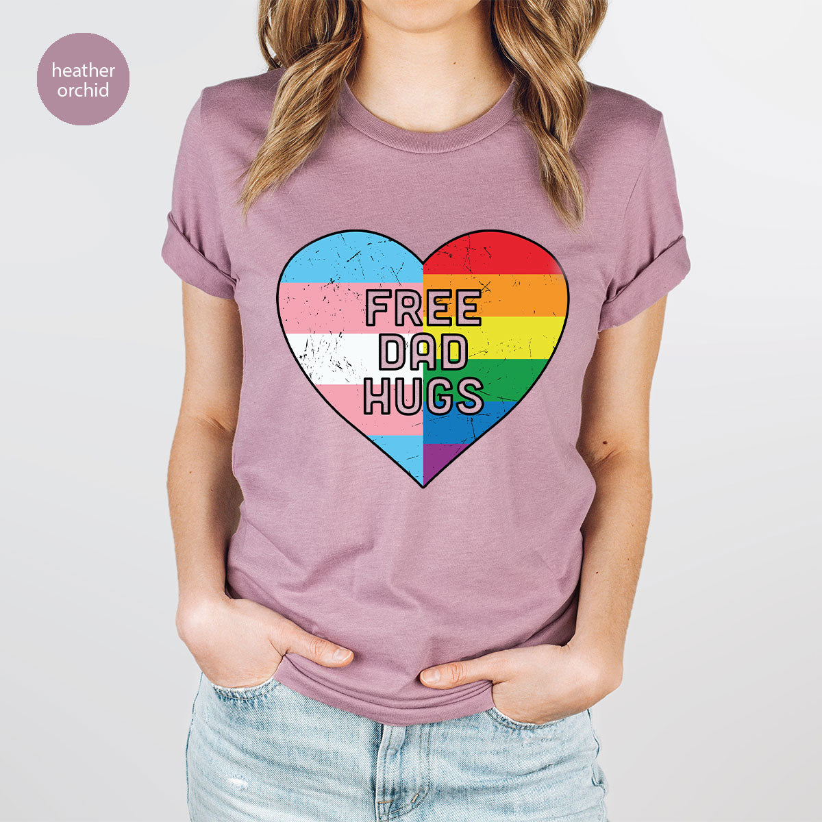 Free Dad Hugs Shirt, LGBT Shirt, LGBT Pride T-Shirt