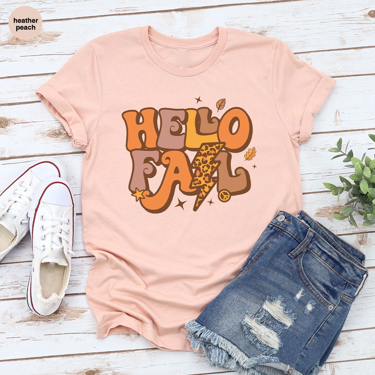 Hello Fall Shirt, Halloween Fall T-Shirt, Halloween 2022 Hoodie, Hello Halloween Long Sleeve Shirt