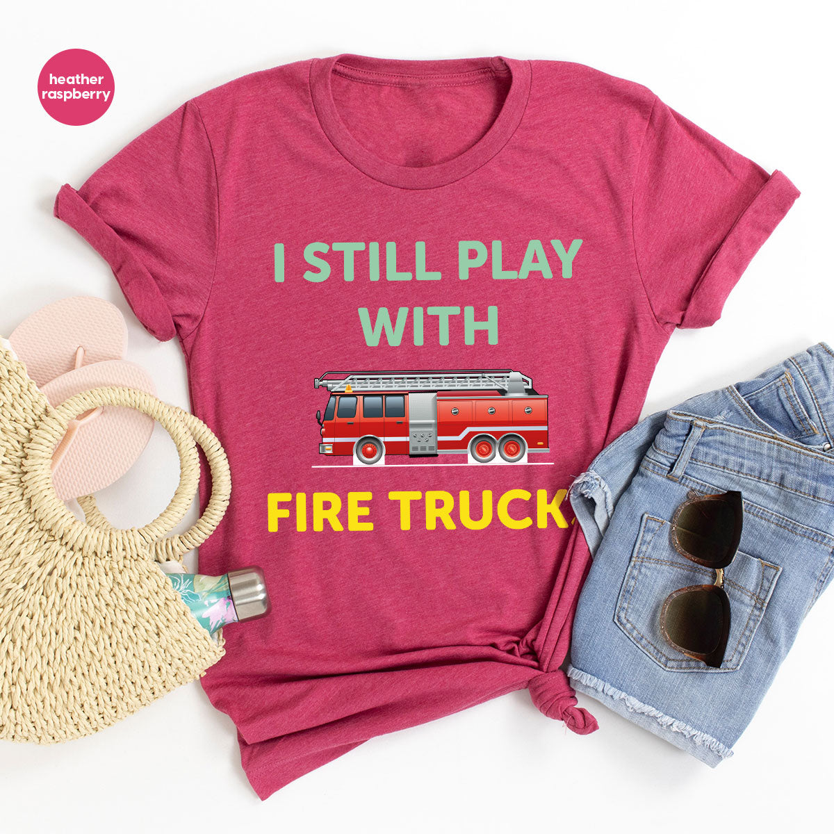 Fire Truck Shirt, Funny Fire Fighter T-Shirt, Fireman Tee