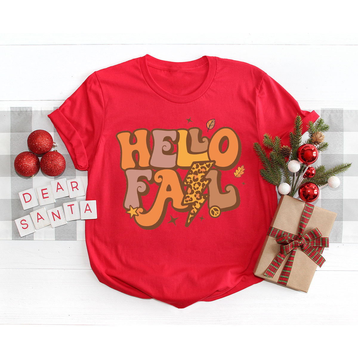 Hello Fall Shirt, Halloween Fall T-Shirt, Halloween 2022 Hoodie, Hello Halloween Long Sleeve Shirt