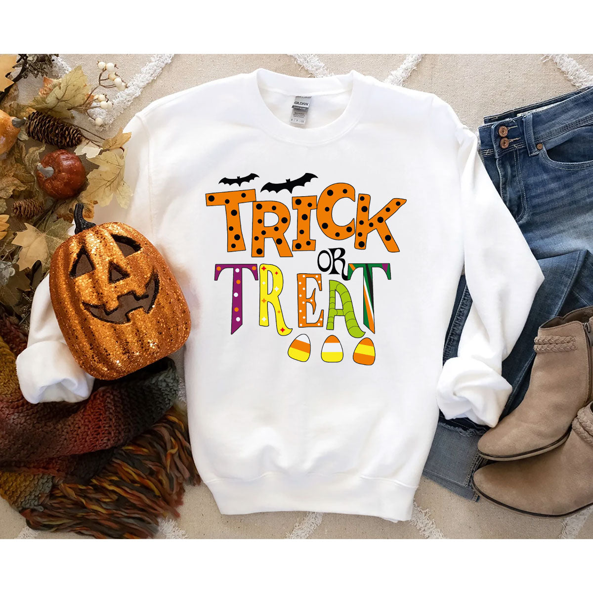 Spooky Season Shirts, Halloween Party Clothing, Spooky Halloween Gifts, Unisex Halloween Bat Shirt, Crewneck Kids Halloween Shirts