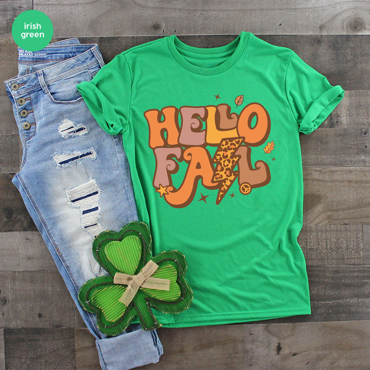 Hello Fall Shirt, Halloween Fall T-Shirt, Halloween 2022 Hoodie, Hello Halloween Long Sleeve Shirt