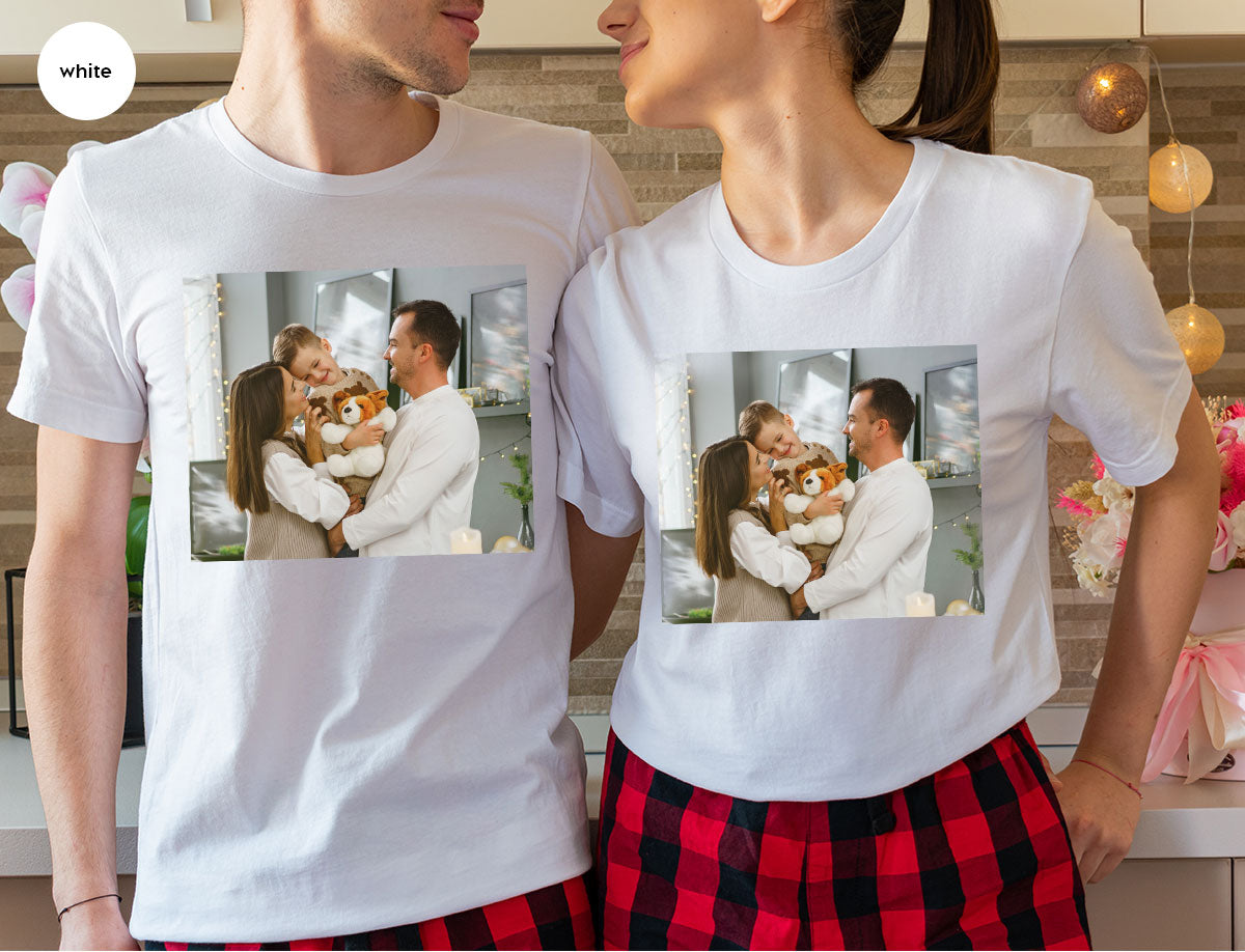 Custom Family T-Shirt, Customizable Photo Shirt, Baby Photo Tee, Family Custom Photo T-Shirt