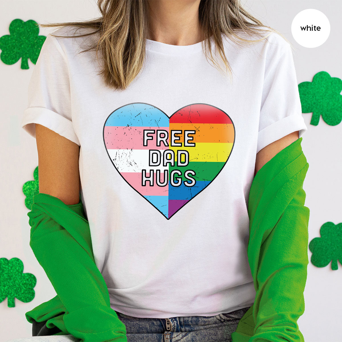Free Dad Hugs Shirt, LGBT Shirt, LGBT Pride T-Shirt