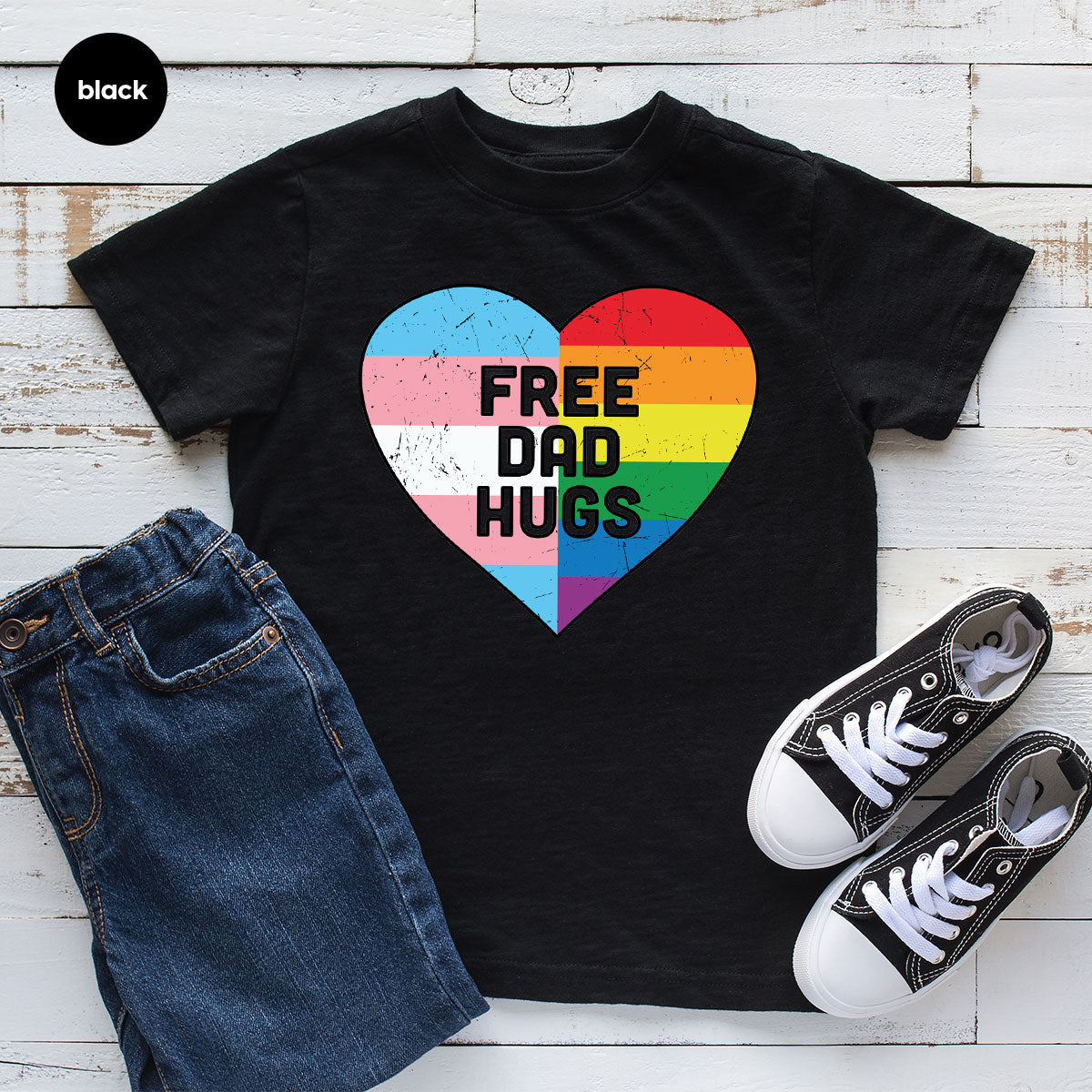 Free Dad Hugs Shirt, LGBT Shirt, LGBT Pride T-Shirt