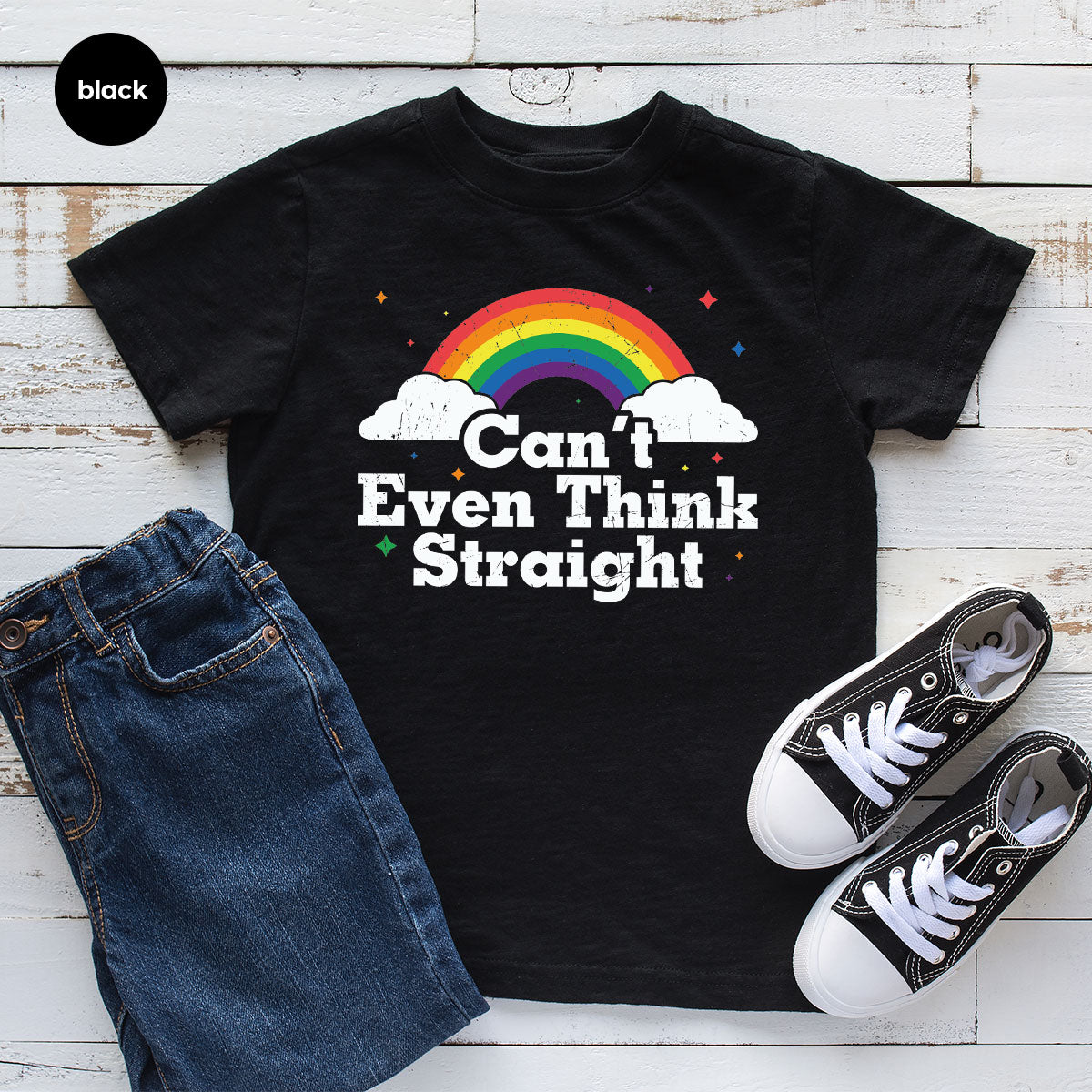 Can I Even Think Straight Shirt, Rainbow T-Shirt, LGBT T-Shirt