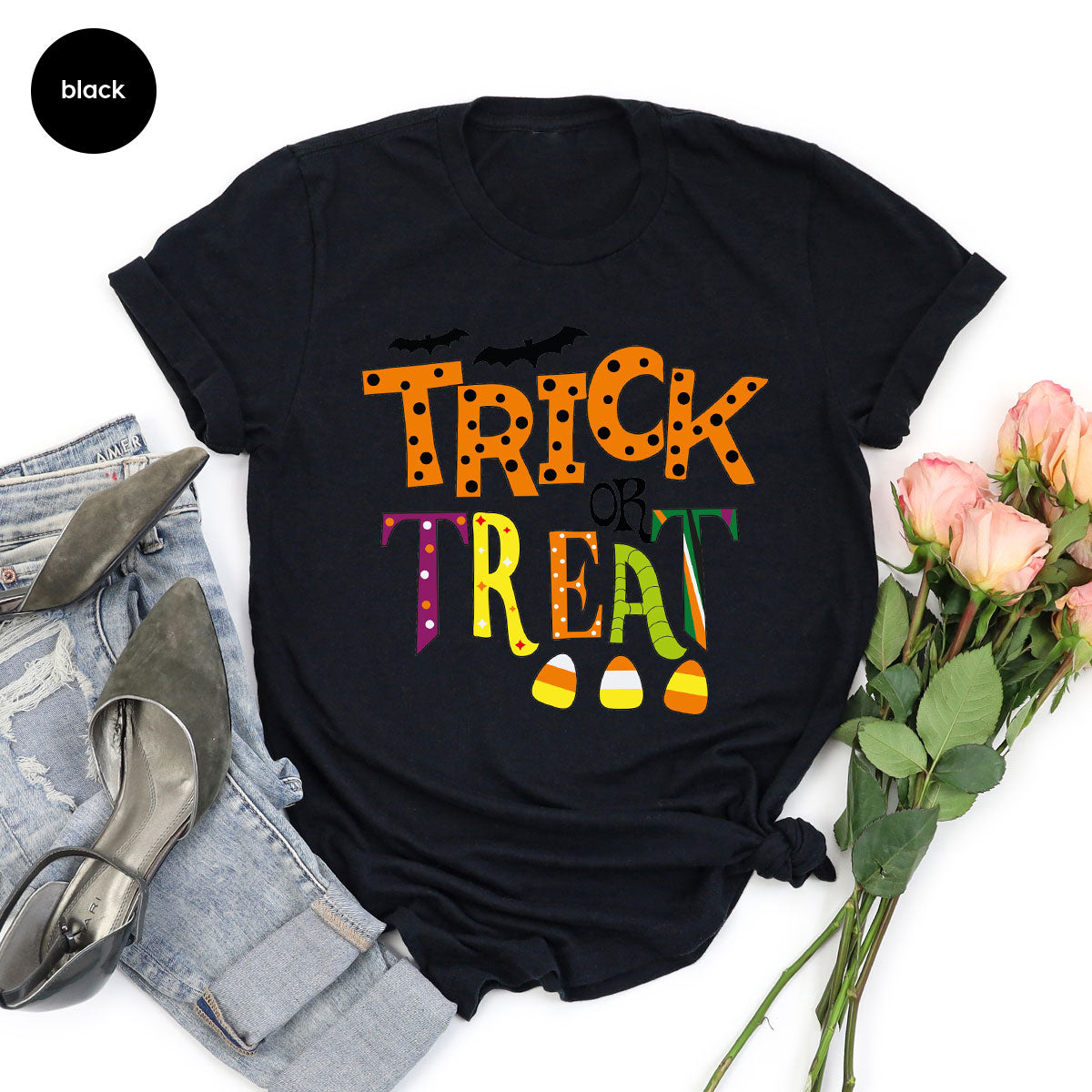 Spooky Season Shirts, Halloween Party Clothing, Spooky Halloween Gifts, Unisex Halloween Bat Shirt, Crewneck Kids Halloween Shirts