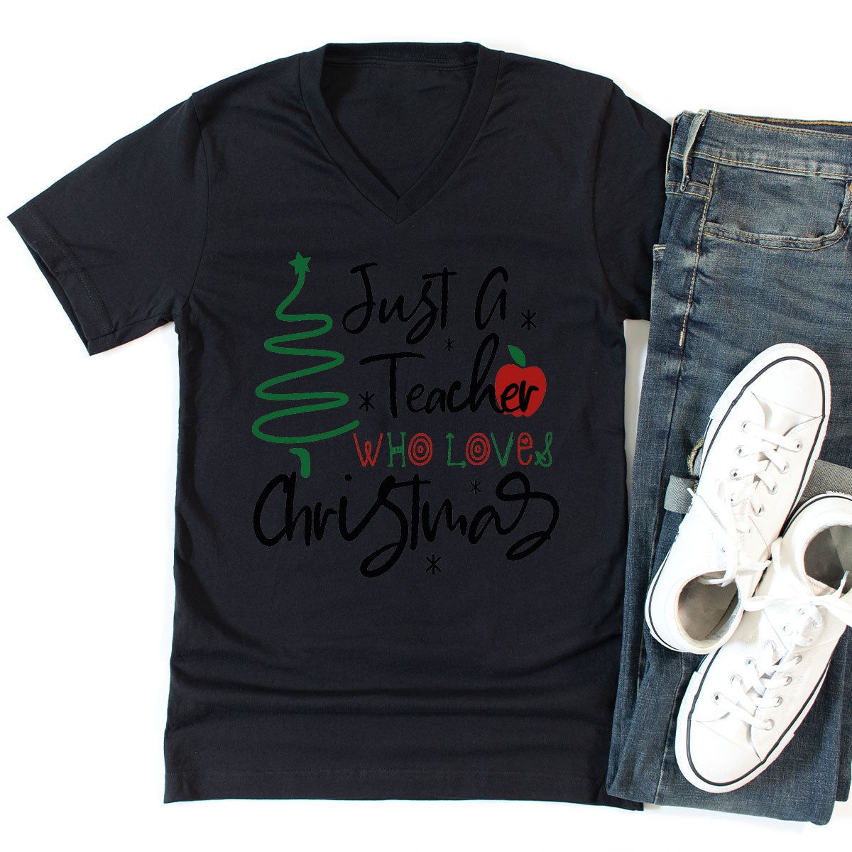 2023 Christmas Love Shirt, Just A Teach Who Loves Christmas Tee, Xmas 2023 Design T-Shirt