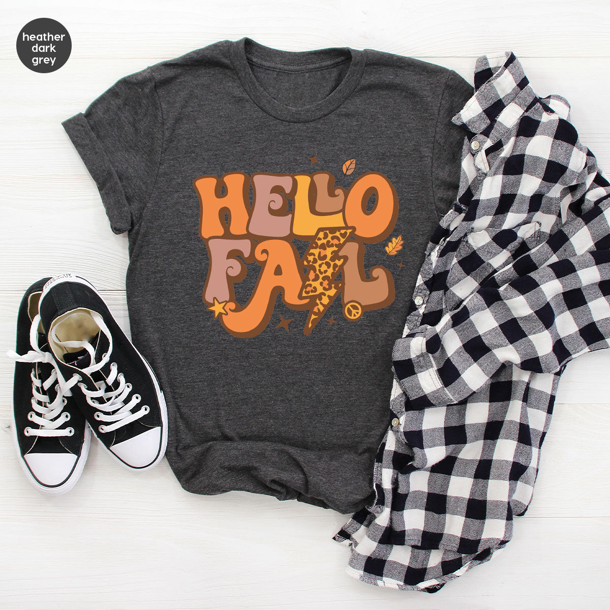 Hello Fall Shirt, Halloween Fall T-Shirt, Halloween 2022 Hoodie, Hello Halloween Long Sleeve Shirt