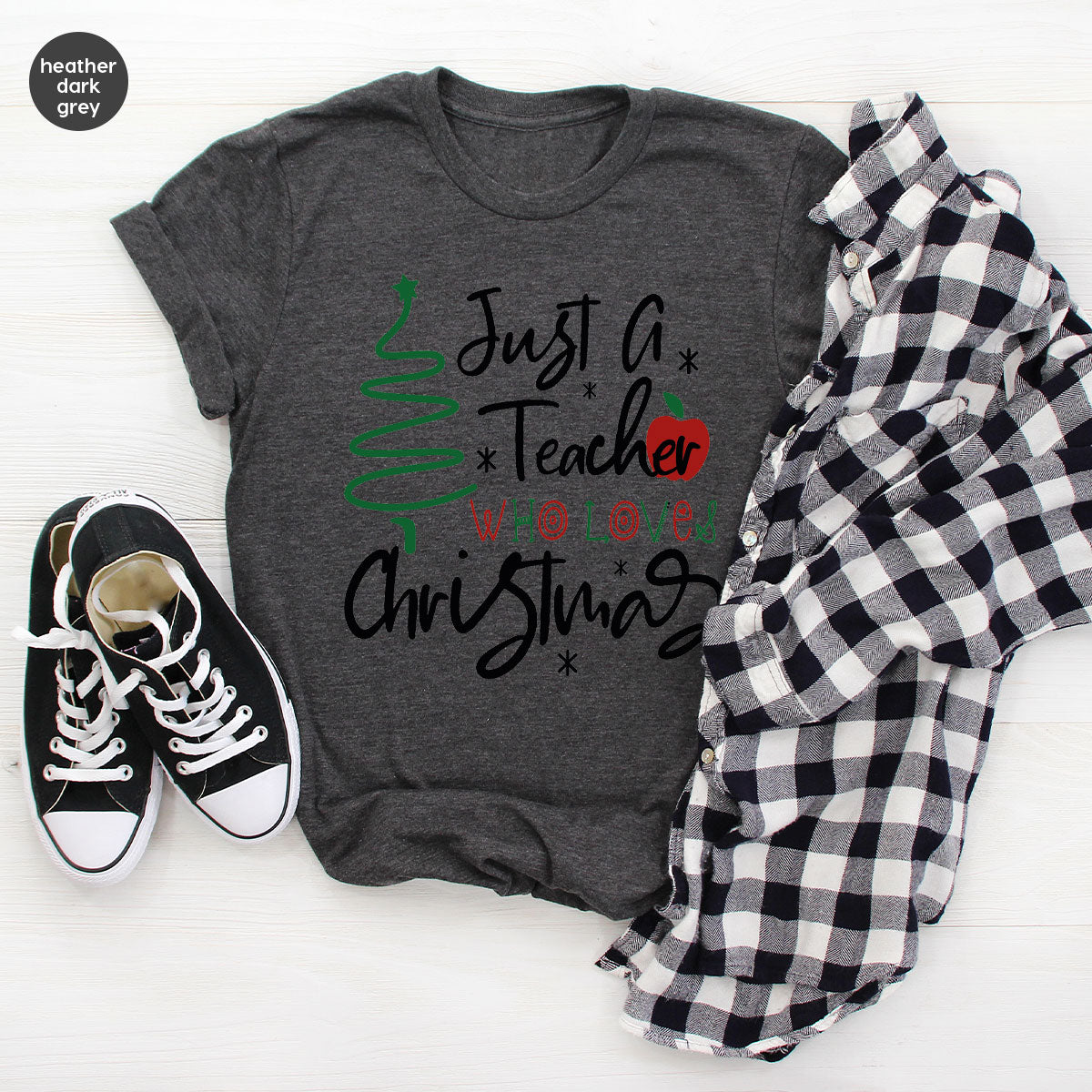 2023 Christmas Love Shirt, Just A Teach Who Loves Christmas Tee, Xmas 2023 Design T-Shirt