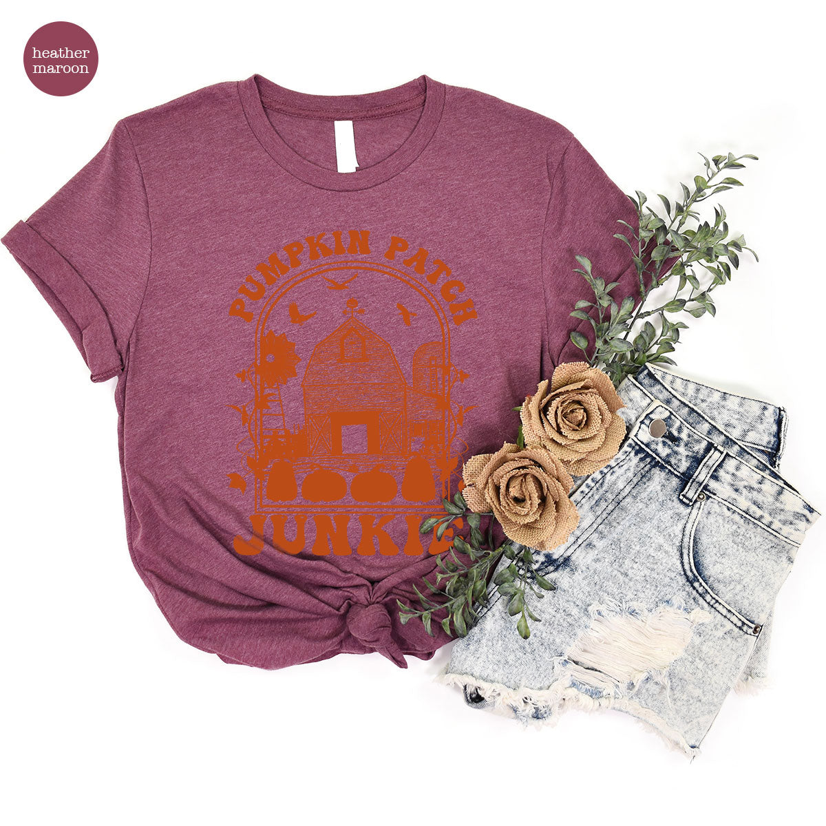 Junkie T-Shirt, Gift T-Shirt For Halloween, Pumpkin Halloween Shirt