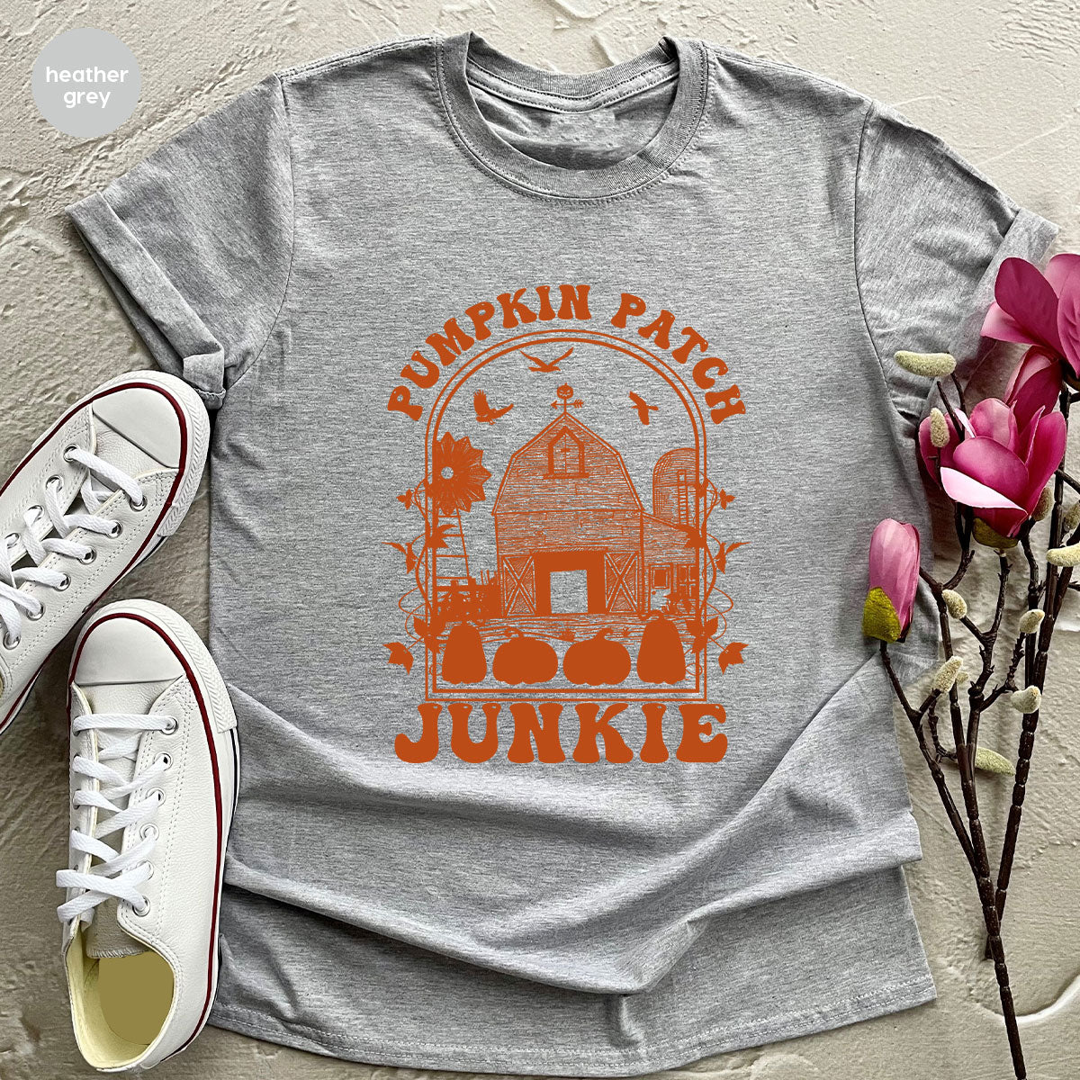 Junkie T-Shirt, Gift T-Shirt For Halloween, Pumpkin Halloween Shirt