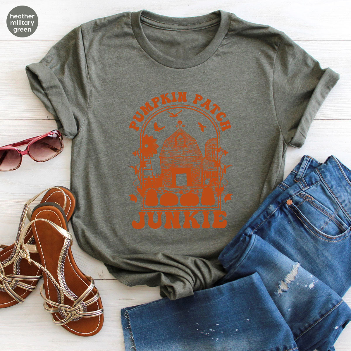 Junkie T-Shirt, Gift T-Shirt For Halloween, Pumpkin Halloween Shirt