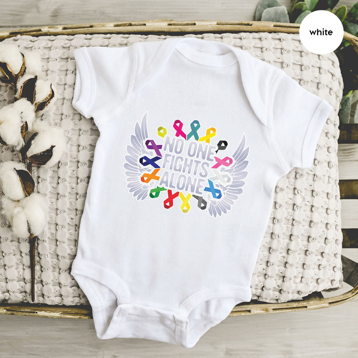 No One Fights Alone Shirt, Cancer Fighter T-Shirt, Cancer Warrior Tee