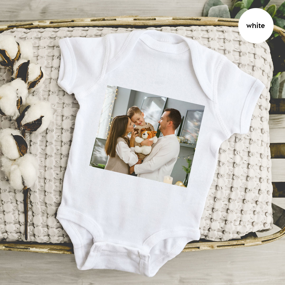 Custom Family T-Shirt, Customizable Photo Shirt, Baby Photo Tee, Family Custom Photo T-Shirt