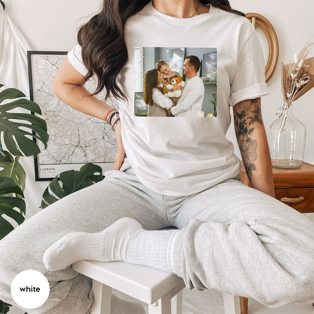 Custom Family T-Shirt, Customizable Photo Shirt, Baby Photo Tee, Family Custom Photo T-Shirt