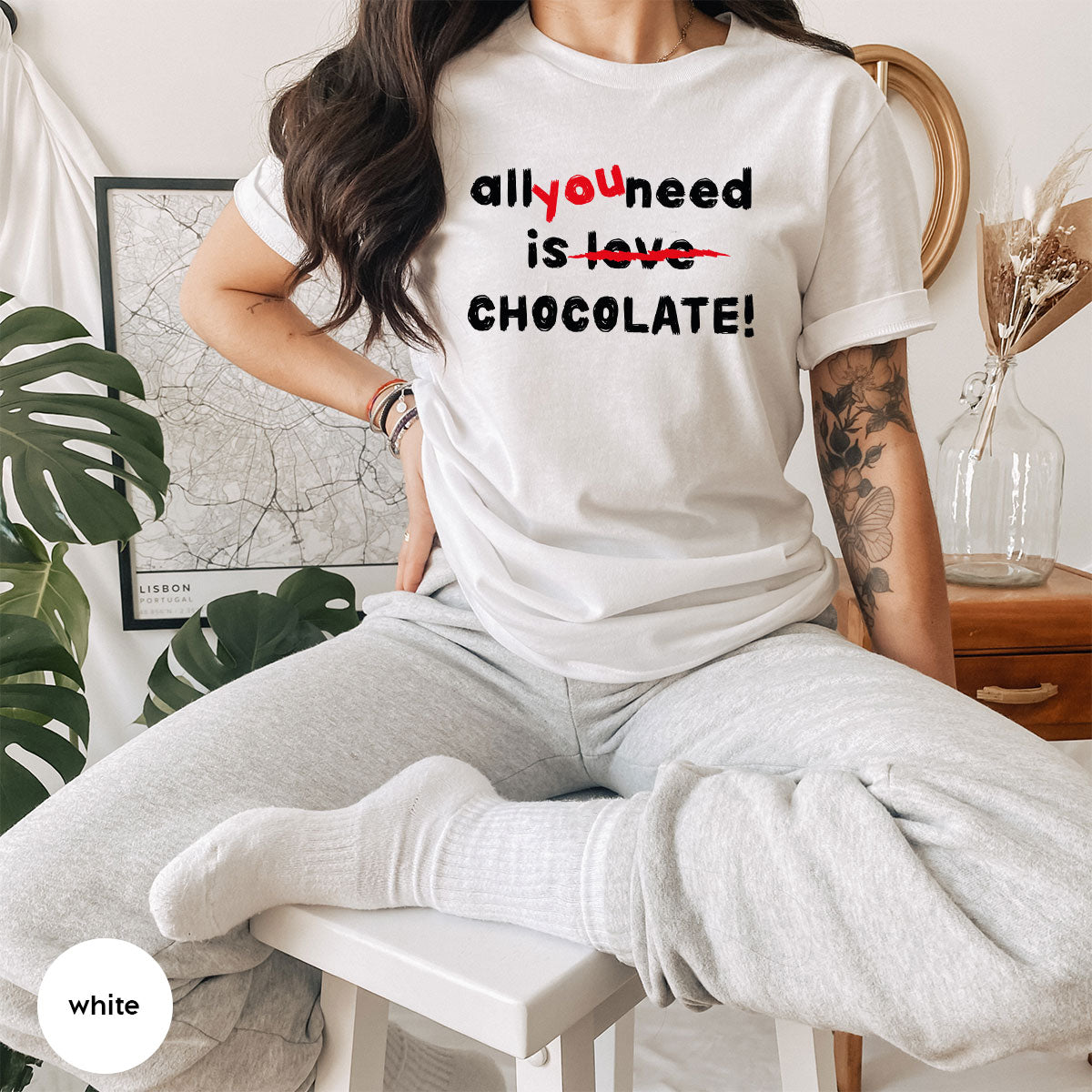 Anti Love Shirt, Chocolate T-Shirt, Anti Valentine's Day T-Shirt