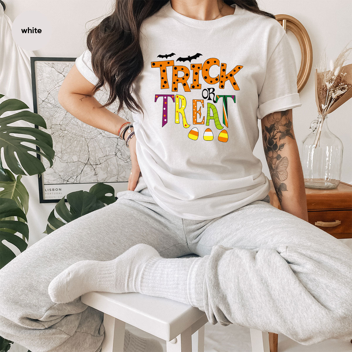 Spooky Season Shirts, Halloween Party Clothing, Spooky Halloween Gifts, Unisex Halloween Bat Shirt, Crewneck Kids Halloween Shirts
