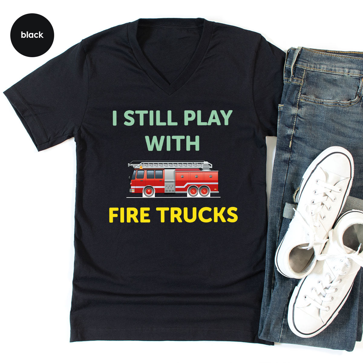 Fire Truck Shirt, Funny Fire Fighter T-Shirt, Fireman Tee