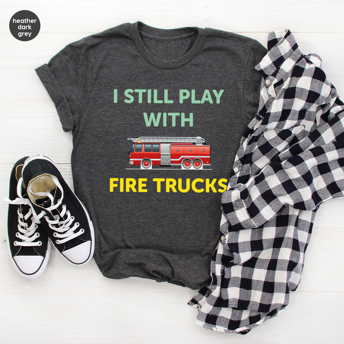 Fire Truck Shirt, Funny Fire Fighter T-Shirt, Fireman Tee