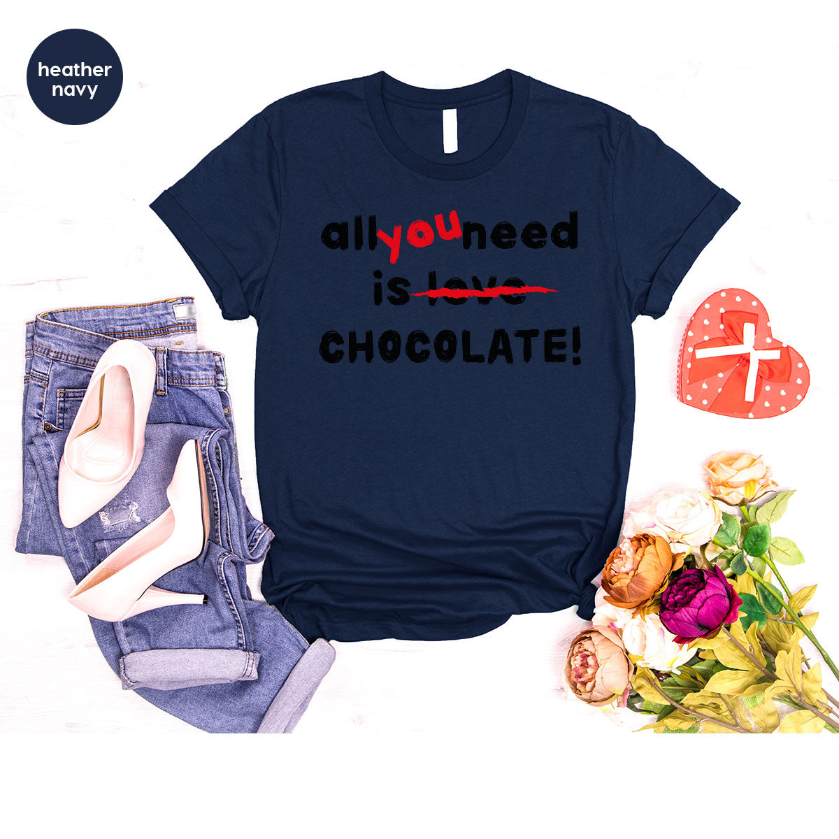 Anti Love Shirt, Chocolate T-Shirt, Anti Valentine's Day T-Shirt