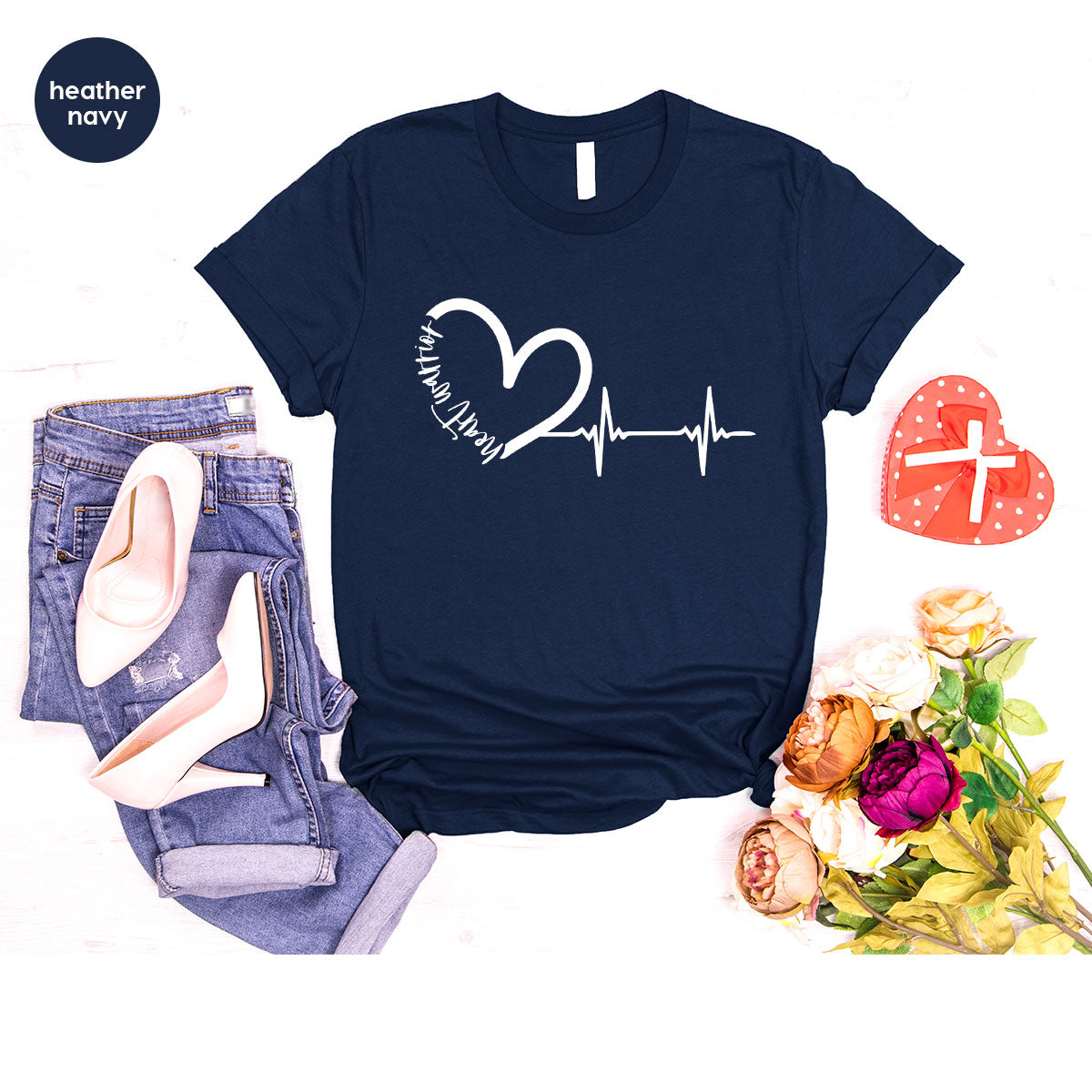 Heart Shirt, Valentine's Day T-Shirt, Valentine's Day Heart Tee