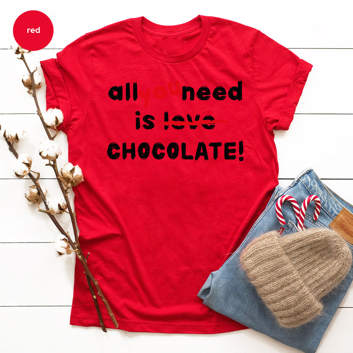 Anti Love Shirt, Chocolate T-Shirt, Anti Valentine's Day T-Shirt