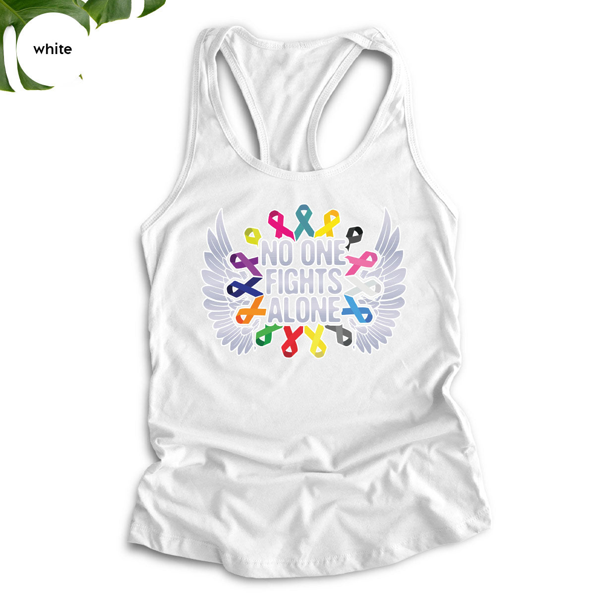 No One Fights Alone Shirt, Cancer Fighter T-Shirt, Cancer Warrior Tee