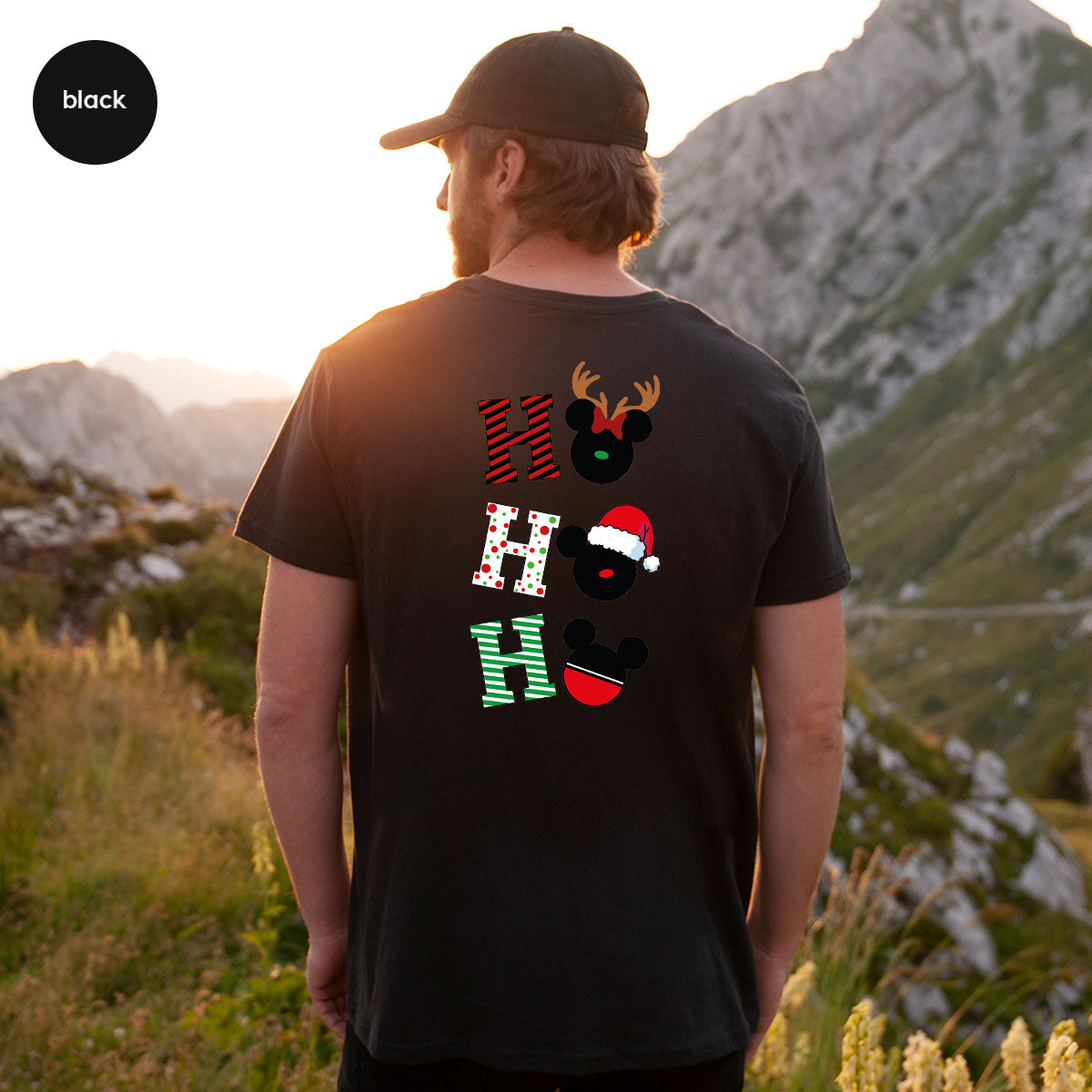 H For Christmas T-Shirt, Christmas Deer Shirt, Funny 2023 Christmas Tee For Family