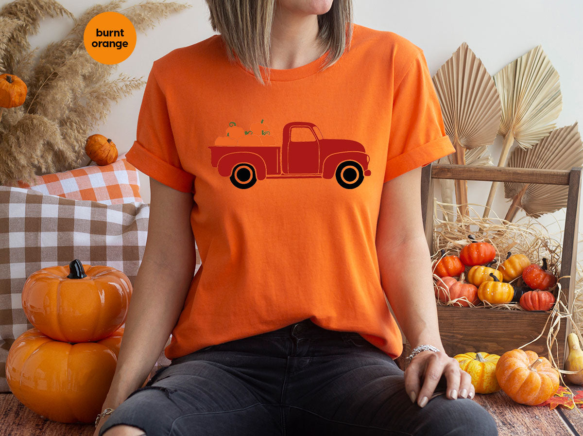 Funny Pumpkin Shirt, Halloween Pumpkin Season Shirt, 2022 Halloween Pumpkin Truck Shirt