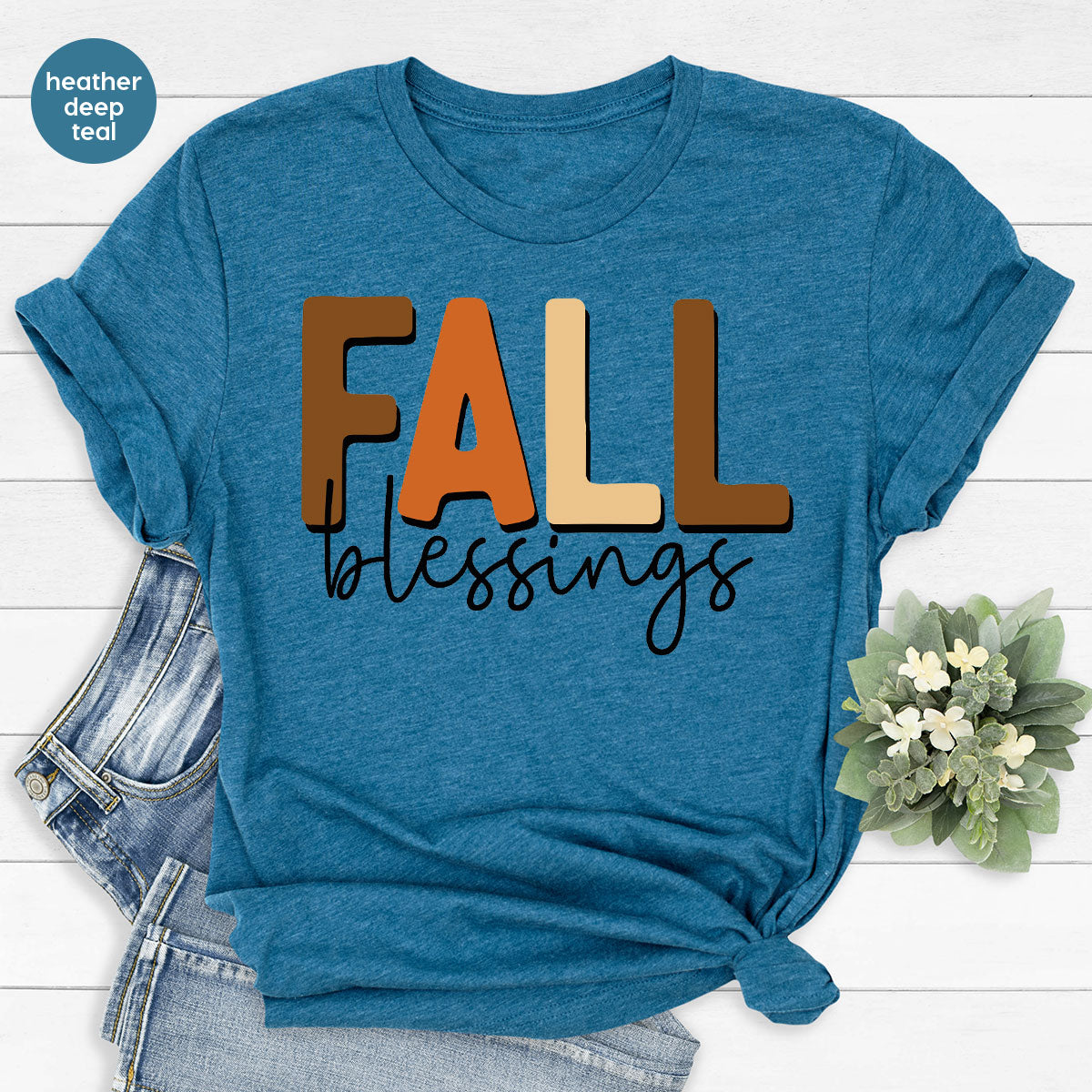Fall Blessings Shirt, 2022 Fall Season Shirt, Autumn 2022 Fall Graphic Tee