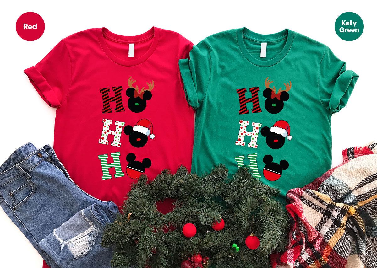 H For Christmas T-Shirt, Christmas Deer Shirt, Funny 2023 Christmas Tee For Family