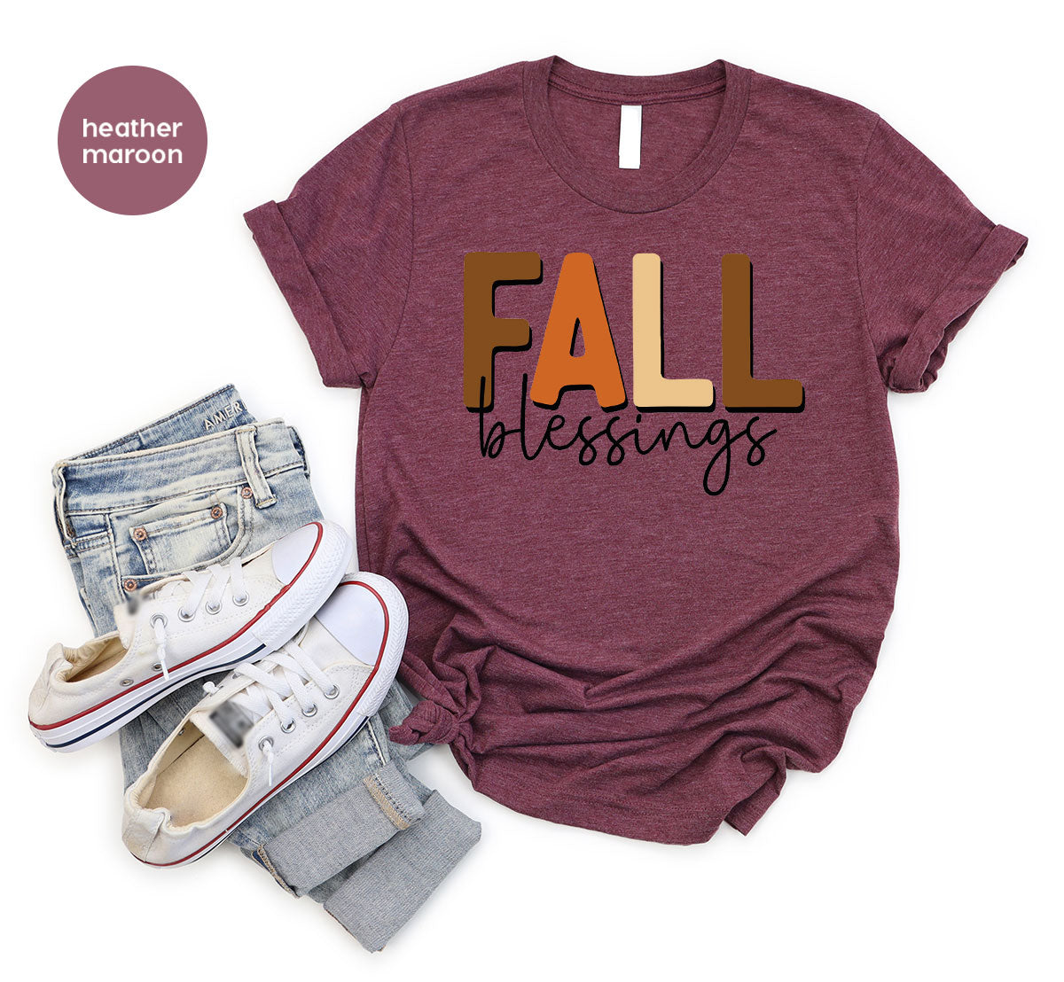 Fall Blessings Shirt, 2022 Fall Season Shirt, Autumn 2022 Fall Graphic Tee