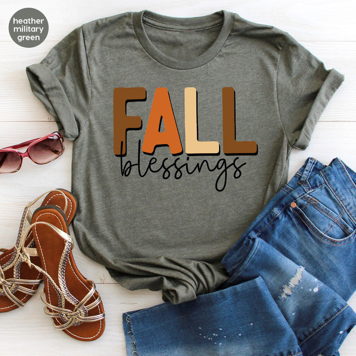 Fall Blessings Shirt, 2022 Fall Season Shirt, Autumn 2022 Fall Graphic Tee