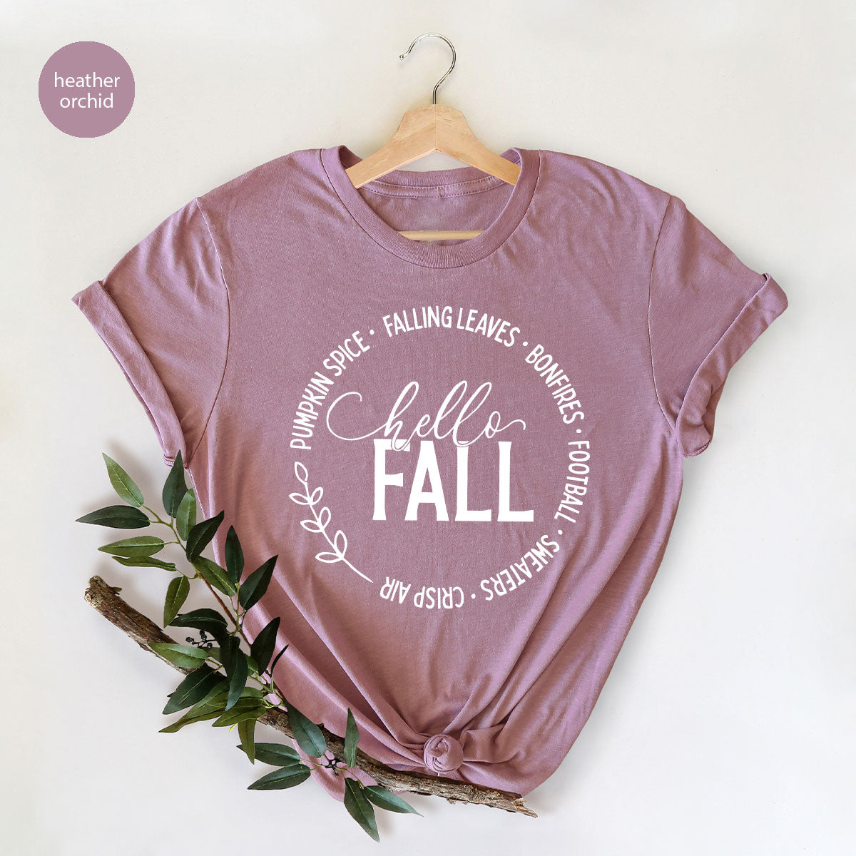Falling Leaves Shirt, 2022 Pumpkin Season T-Shirt, Pumpkin Spice Shirt, Fall Circle Shirt