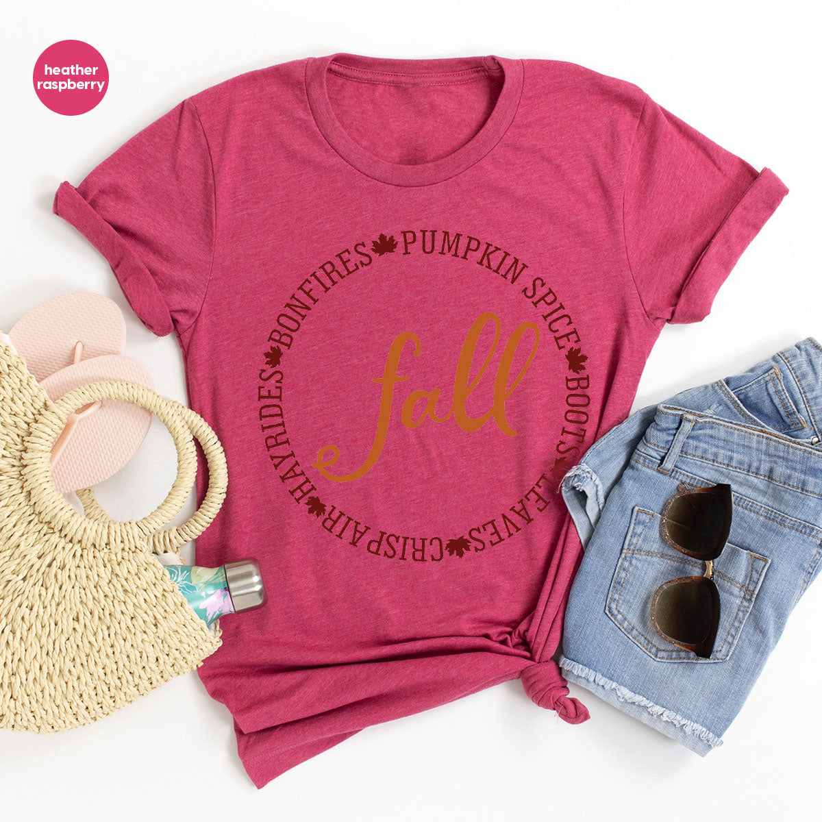 Circle Fall Shirt, Halloween Fall T-Shirt, Fall Tee