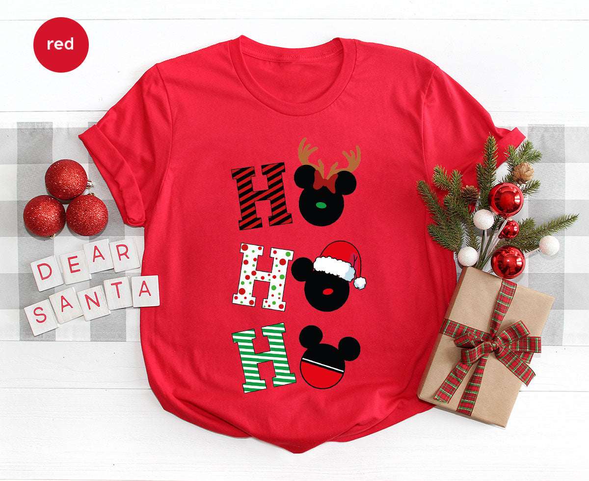 H For Christmas T-Shirt, Christmas Deer Shirt, Funny 2023 Christmas Tee For Family